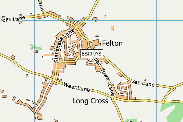 BS40 9YS map - OS VectorMap District (Ordnance Survey)