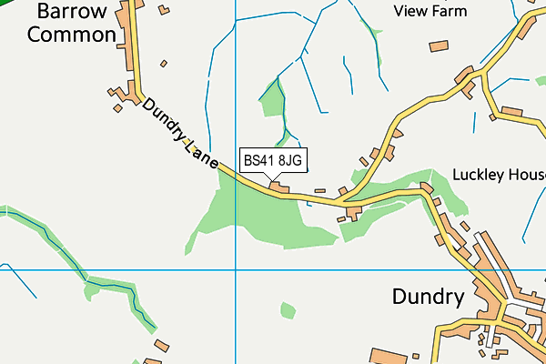 BS41 8JG map - OS VectorMap District (Ordnance Survey)