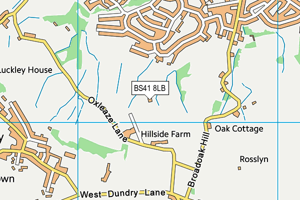 BS41 8LB map - OS VectorMap District (Ordnance Survey)
