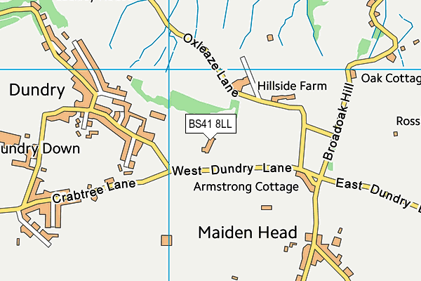 BS41 8LL map - OS VectorMap District (Ordnance Survey)