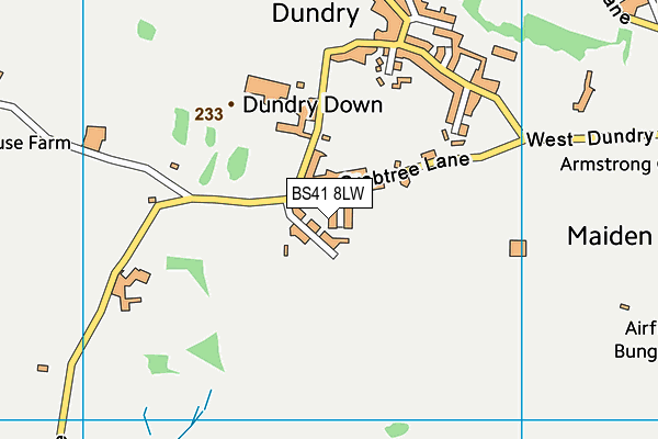 BS41 8LW map - OS VectorMap District (Ordnance Survey)