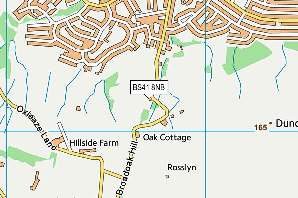 BS41 8NB map - OS VectorMap District (Ordnance Survey)