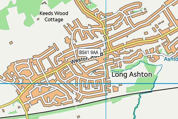 BS41 9AA map - OS VectorMap District (Ordnance Survey)