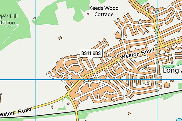 BS41 9BS map - OS VectorMap District (Ordnance Survey)