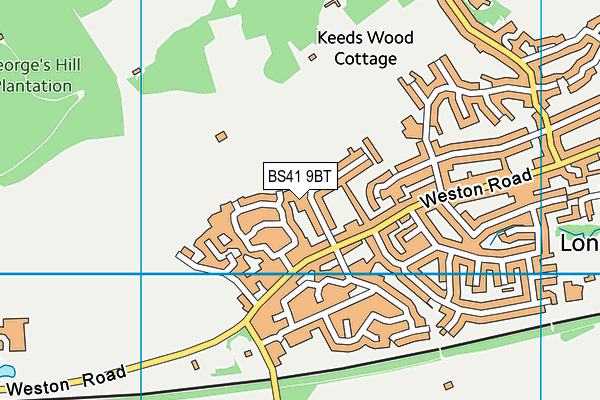 BS41 9BT map - OS VectorMap District (Ordnance Survey)