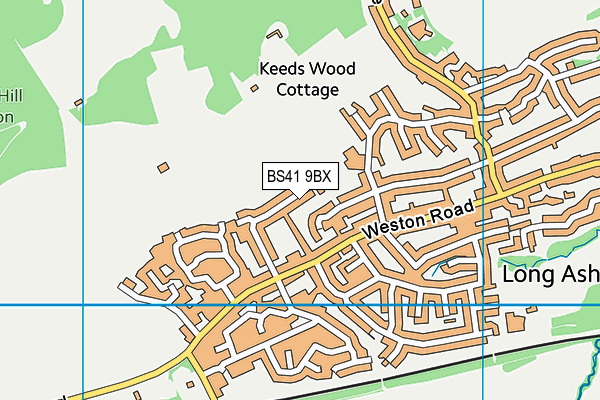 BS41 9BX map - OS VectorMap District (Ordnance Survey)