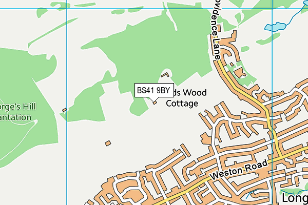 BS41 9BY map - OS VectorMap District (Ordnance Survey)