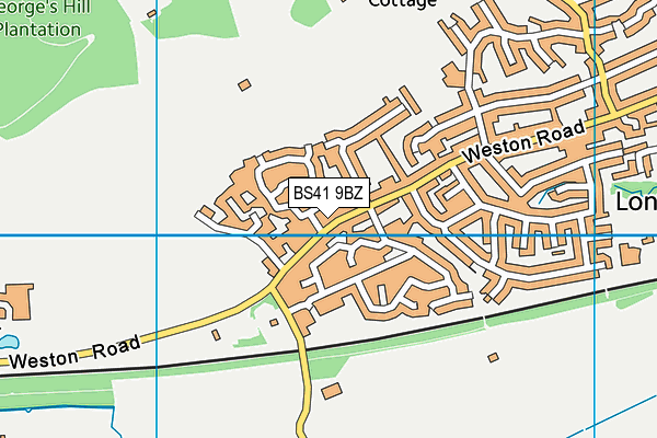 BS41 9BZ map - OS VectorMap District (Ordnance Survey)