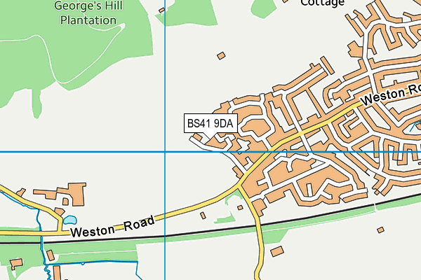 BS41 9DA map - OS VectorMap District (Ordnance Survey)