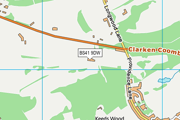 BS41 9DW map - OS VectorMap District (Ordnance Survey)