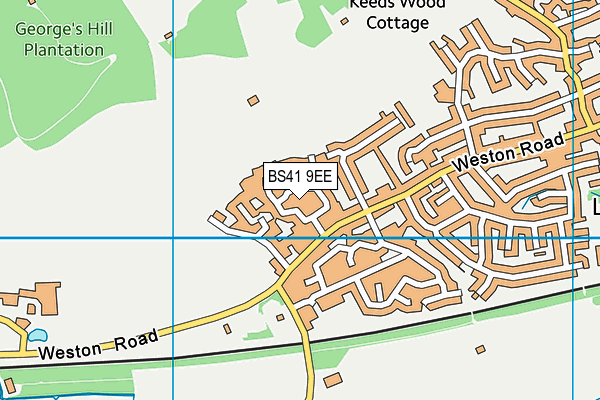 BS41 9EE map - OS VectorMap District (Ordnance Survey)