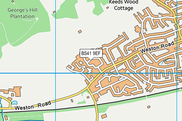 BS41 9EF map - OS VectorMap District (Ordnance Survey)