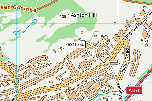 BS41 9EU map - OS VectorMap District (Ordnance Survey)