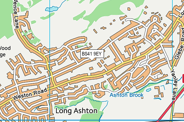 BS41 9EY map - OS VectorMap District (Ordnance Survey)