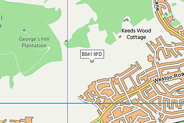 BS41 9FD map - OS VectorMap District (Ordnance Survey)