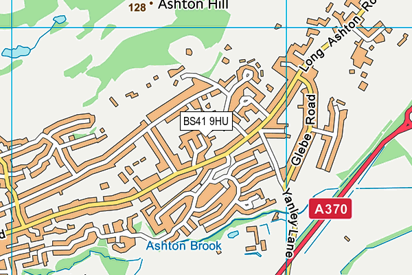 BS41 9HU map - OS VectorMap District (Ordnance Survey)