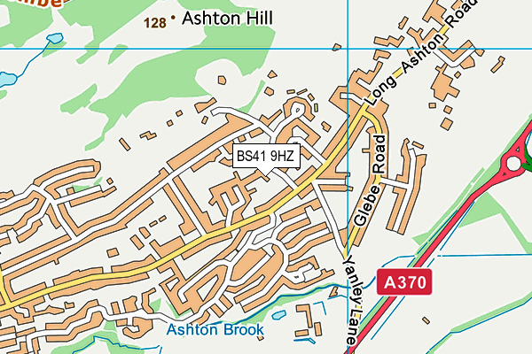 BS41 9HZ map - OS VectorMap District (Ordnance Survey)