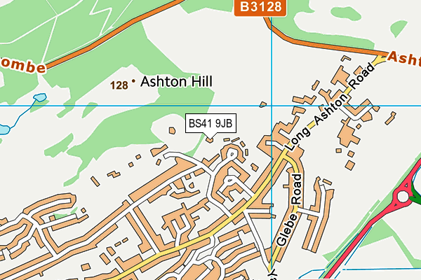 BS41 9JB map - OS VectorMap District (Ordnance Survey)