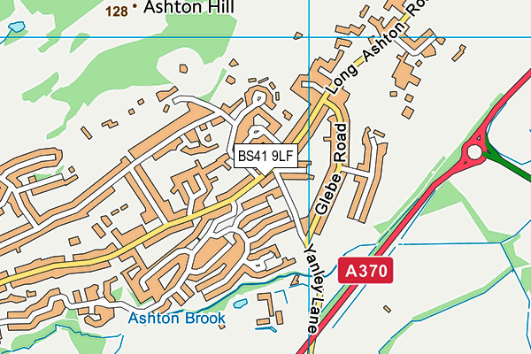 BS41 9LF map - OS VectorMap District (Ordnance Survey)