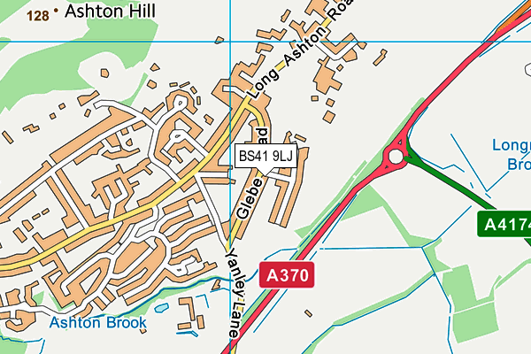 BS41 9LJ map - OS VectorMap District (Ordnance Survey)