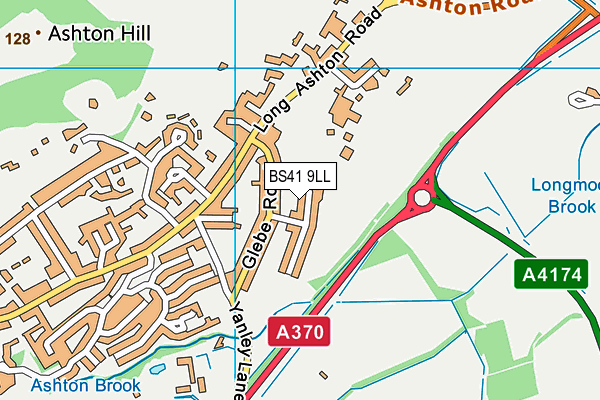 BS41 9LL map - OS VectorMap District (Ordnance Survey)