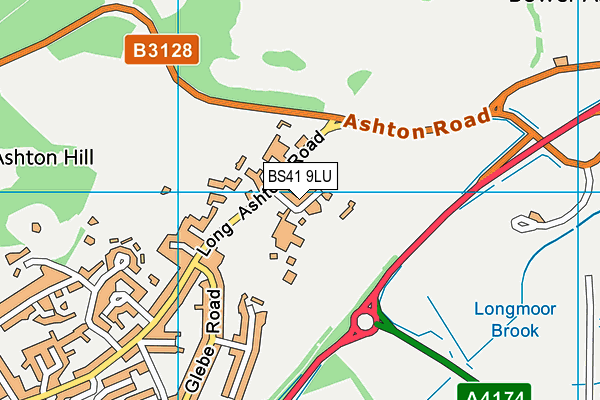 BS41 9LU map - OS VectorMap District (Ordnance Survey)