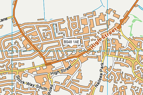 BS48 1AE map - OS VectorMap District (Ordnance Survey)