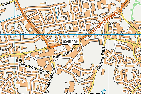 BS48 1AF map - OS VectorMap District (Ordnance Survey)