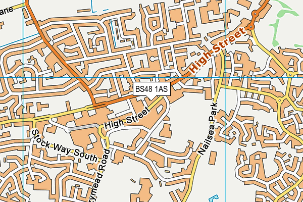 BS48 1AS map - OS VectorMap District (Ordnance Survey)