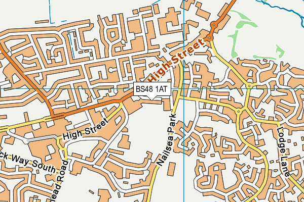 BS48 1AT map - OS VectorMap District (Ordnance Survey)