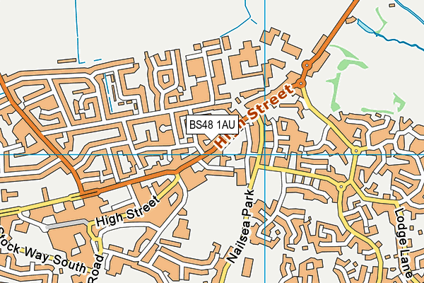 BS48 1AU map - OS VectorMap District (Ordnance Survey)