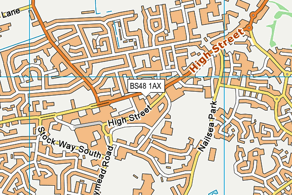 BS48 1AX map - OS VectorMap District (Ordnance Survey)