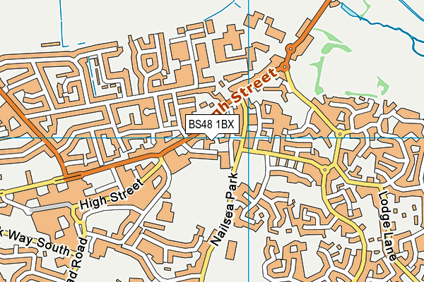BS48 1BX map - OS VectorMap District (Ordnance Survey)