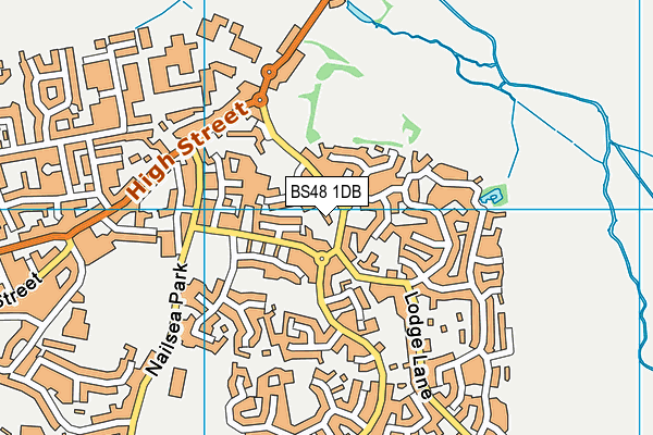 BS48 1DB map - OS VectorMap District (Ordnance Survey)