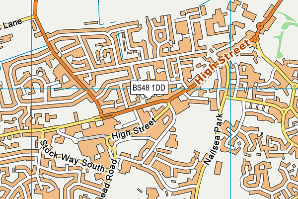 BS48 1DD map - OS VectorMap District (Ordnance Survey)