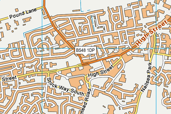 BS48 1DP map - OS VectorMap District (Ordnance Survey)