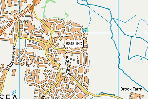 BS48 1HD map - OS VectorMap District (Ordnance Survey)