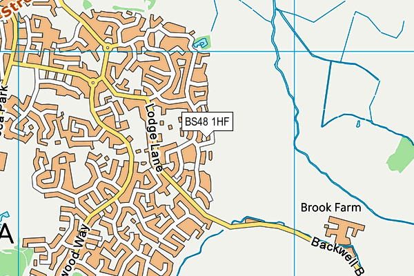 BS48 1HF map - OS VectorMap District (Ordnance Survey)