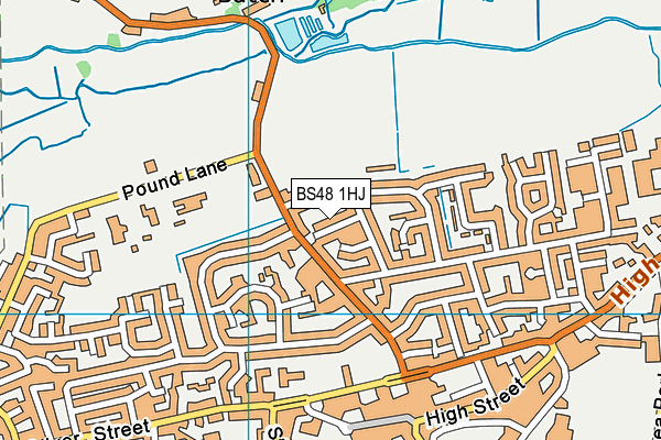 BS48 1HJ map - OS VectorMap District (Ordnance Survey)