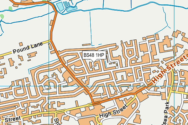 BS48 1HP map - OS VectorMap District (Ordnance Survey)