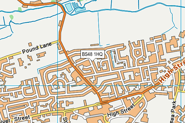 BS48 1HQ map - OS VectorMap District (Ordnance Survey)
