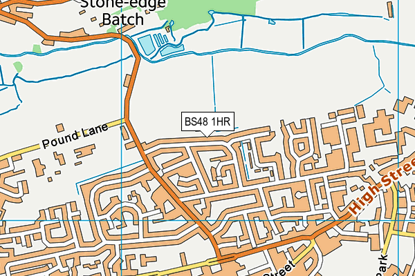 BS48 1HR map - OS VectorMap District (Ordnance Survey)