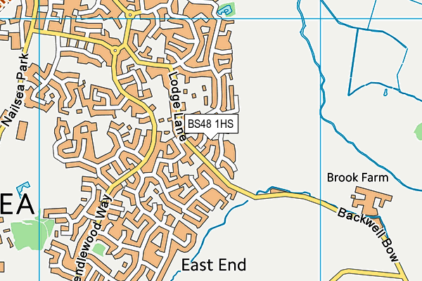 BS48 1HS map - OS VectorMap District (Ordnance Survey)