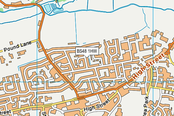 BS48 1HW map - OS VectorMap District (Ordnance Survey)