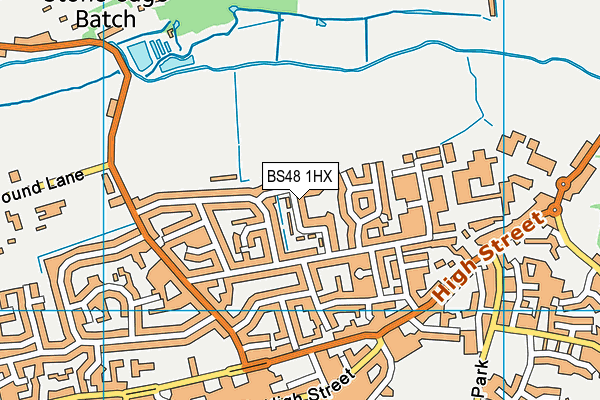 BS48 1HX map - OS VectorMap District (Ordnance Survey)