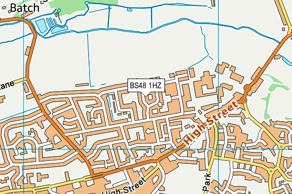 BS48 1HZ map - OS VectorMap District (Ordnance Survey)