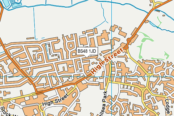 BS48 1JD map - OS VectorMap District (Ordnance Survey)