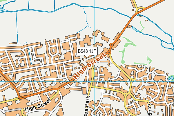 BS48 1JF map - OS VectorMap District (Ordnance Survey)