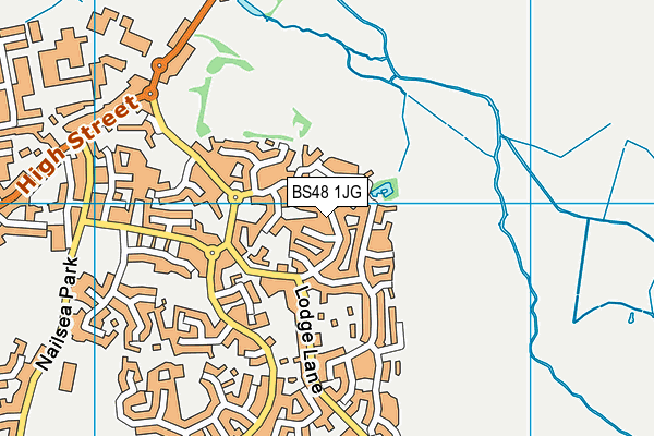 BS48 1JG map - OS VectorMap District (Ordnance Survey)