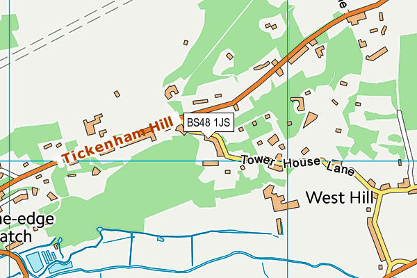 BS48 1JS map - OS VectorMap District (Ordnance Survey)